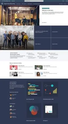 SharePoint Landing page